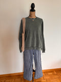 Grüner Oversize Pullover