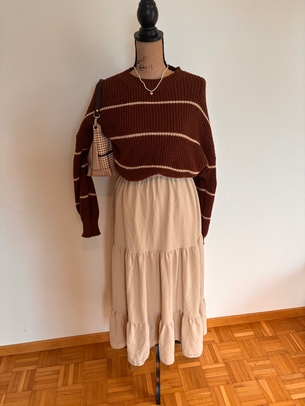 Brown Knit Pullover