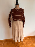 Brown Knit Pullover
