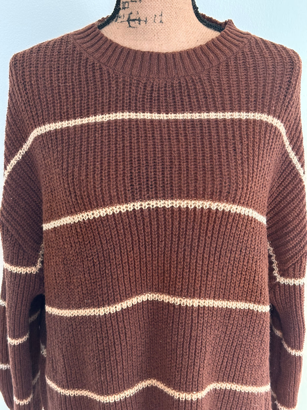Brown Knit Pullover